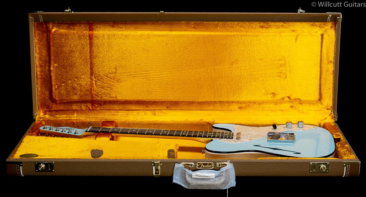 Fender FSR Two-Tone Tele Thinline Daphne Blue Ebony (163)