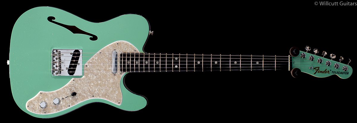 Fender FSR Two-Tone Telecaster Thinline Surf Green Ebony