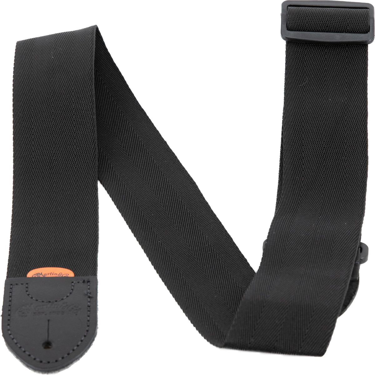 Martin Strap Nylon w/Leather Ends, Black