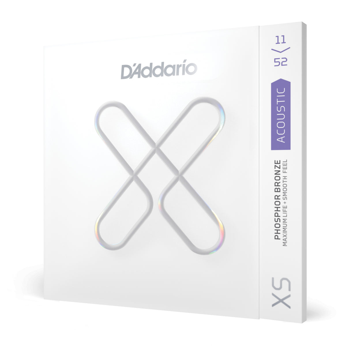 D'Addario XSAPB1152 11-52 Custom Light, XS Coated Phosphor Bronze