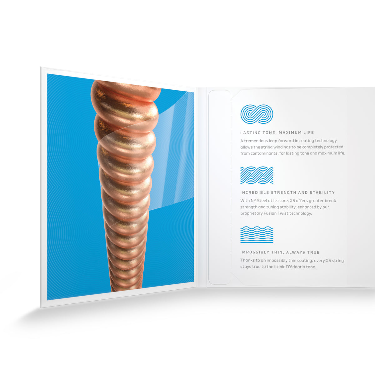 D'Addario XSAPB1253 12-53 Light, XS Coated Phosphor Bronze