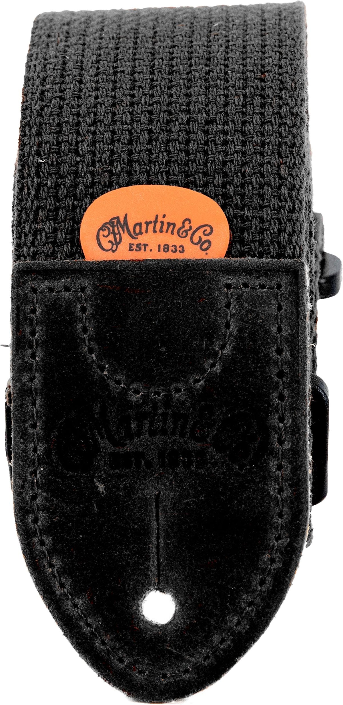 Martin Strap Woven, Black w/Black Leather Ends